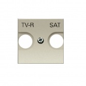 Накладка для TV-R-SAT розетки, 2-модульная, серия Zenit, цвет
шампань